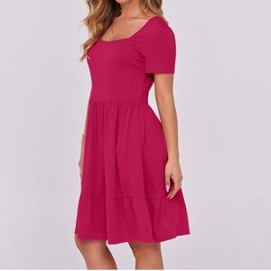 Elegant Pink Women's Dress
